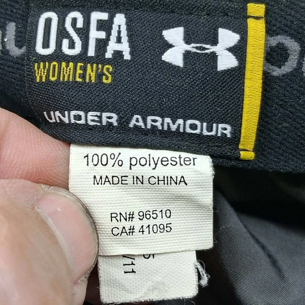 Under Armour Womens HeatGear Running‎ Hat Gray Neon Green Adjustable OSFA